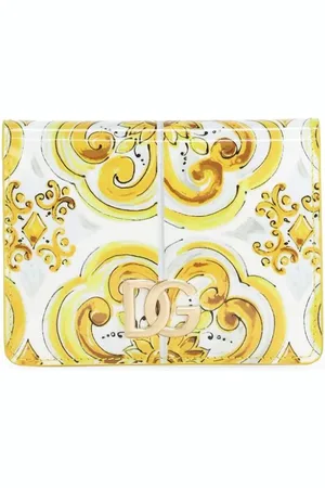 Dolce & Gabbana Læderpung med Majolica-tryk