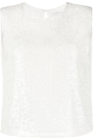 Claudie Pierlot Tanktop med pailletudsmykning