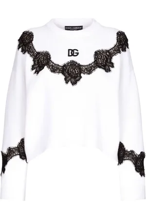 Dolce & Gabbana Trøje med blonde-indlæg