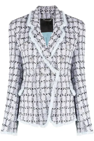 Philipp Plein Tweed-blazer med knapper