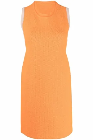 Jacquemus Kort Sorbetto strikkjole med kontrastkant