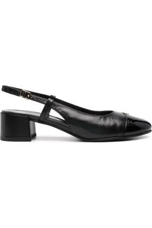 Tory Burch 45 mm pumps i læder med dobbelt T-motiv