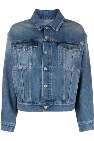 Maison Margiela Denimjakke med logoknapper