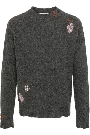 Marni Shetland trøje med rippet detalje
