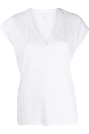 Frame T-shirt med V-hals