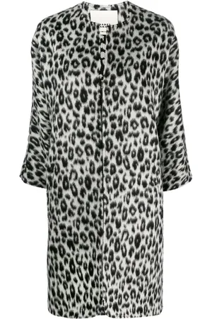 Isabel Marant Ometia frakke med leopardtryk