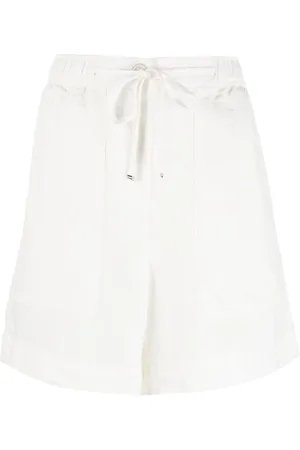Tommy Hilfiger Højtaljede shorts i hør med snoretræk