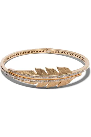 STEPHEN WEBSTER Magnipheasant åben fjerformet ring i 18 karat guld med pavéfattede diamanter