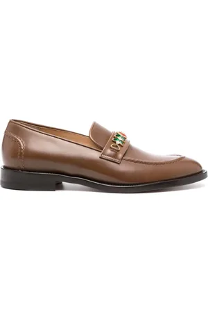 Casablanca Loafers i læder med udsmykning