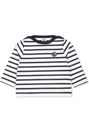 Petit Bateau Stribet top med logomærke