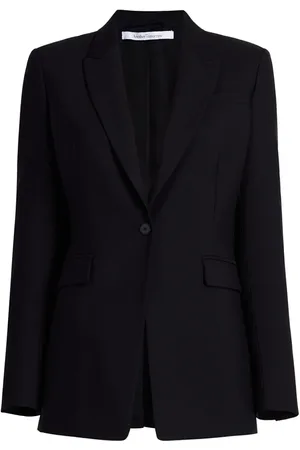 Another Tomorrow Enkeltradet blazer i merinould
