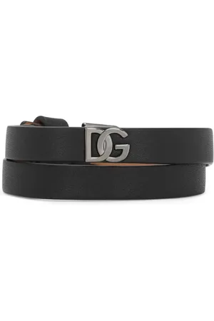 Dolce & Gabbana Armbånd i kalveskind med logo