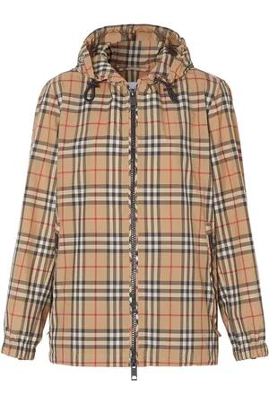 Burberry Vintage Check jakke med hætte