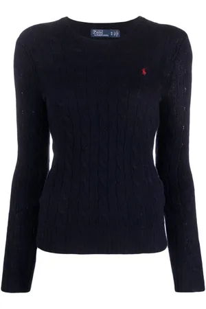 Ralph Lauren Logo-broderet trøje i kashmir