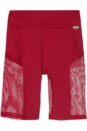 AMIR SLAMA Cykelshorts med mesh-udsmykning