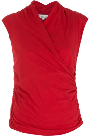 AMIR SLAMA Draperet bluse