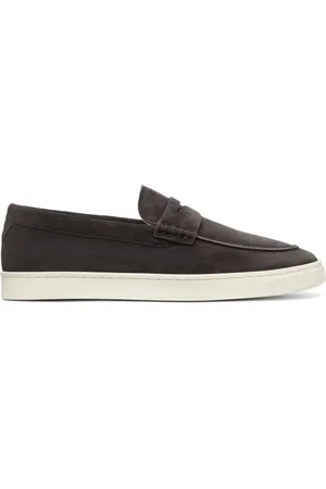 Brunello Cucinelli Ruskinds-loafers med penny-slot-detalje