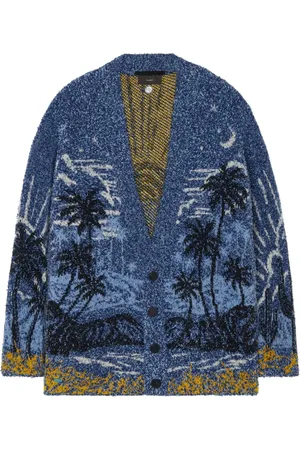 Alanui Strikket cardigan med strandtryk