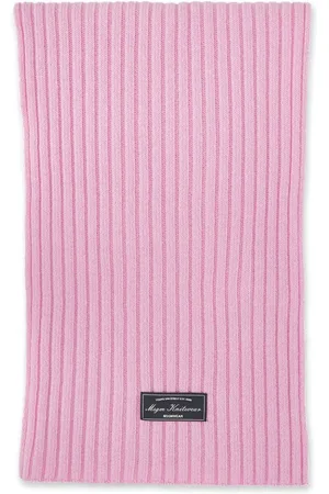 Msgm Ribstrikket tørklæde med logomærke