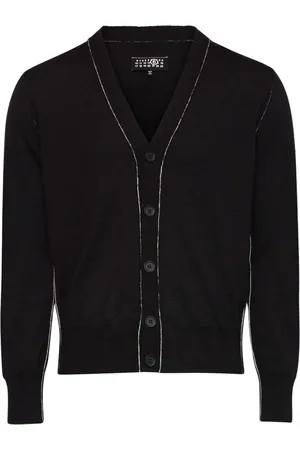 Maison Margiela Finstrikket cardigan med én syning