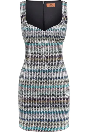 Missoni Kort kjole i strikket lamé