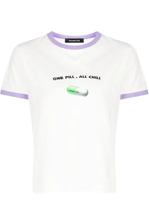 Ground Zero T-shirt i jersey med slogantryk