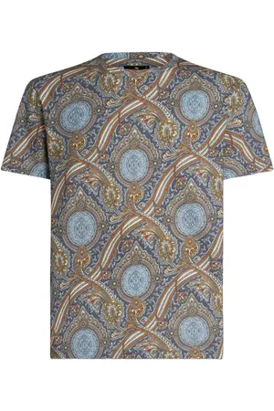 Etro T-shirt med paisleytryk