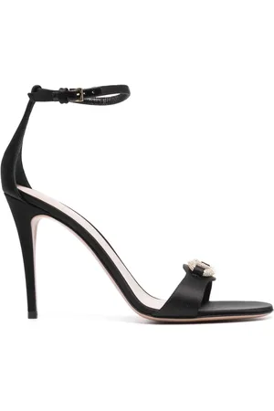 VALENTINO GARAVANI 100 mm VLogo Signature sandaler i satin