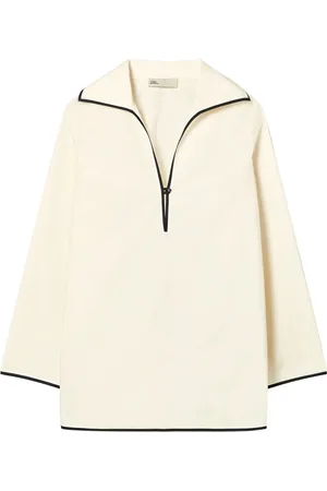 Tory Burch Tunika i poplin med kontrastsyninger