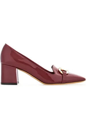 Salvatore Ferragamo 60mm pumps i lakeret læder med Gancini-spænde