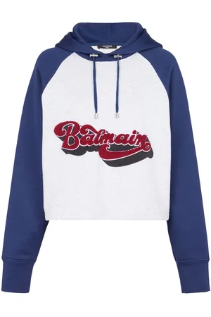 Balmain Hættetrøje med raglanærmer og logotryk