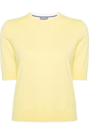 N.PEAL Kortærmet finstrikket T-shirt