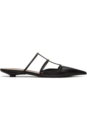 VALENTINO GARAVANI Mules i cage-læder