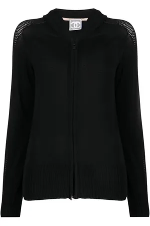 CHANEL Perforeret CC hættetrøje med lynlås fra 2008