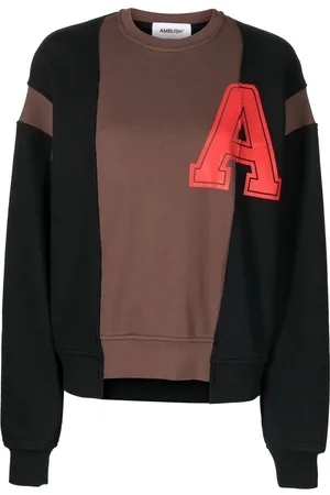 AMBUSH Sweatshirt med collegiate-tryk og patchwork