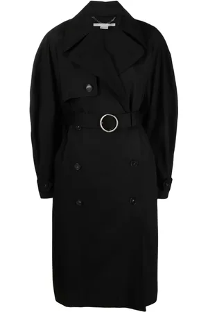 Stella McCartney Dobbeltradet trenchcoat med bælte