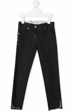 Stella McCartney Denimjeans med logostribe
