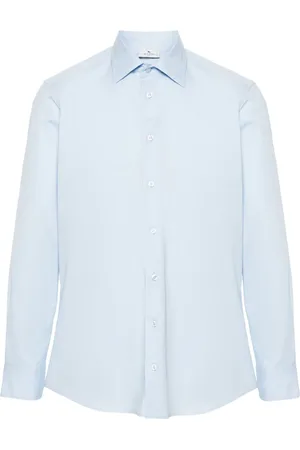 Etro Skjorte i poplin med spread-krave