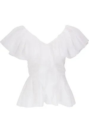 Chloé Flæset bluse med V-udskæring