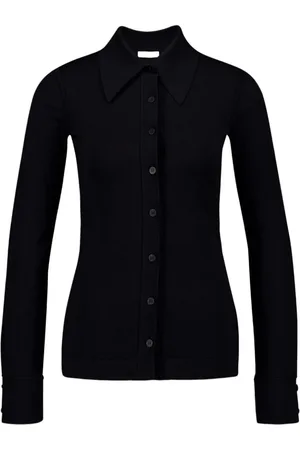 Salvatore Ferragamo Cardigan med spids krave