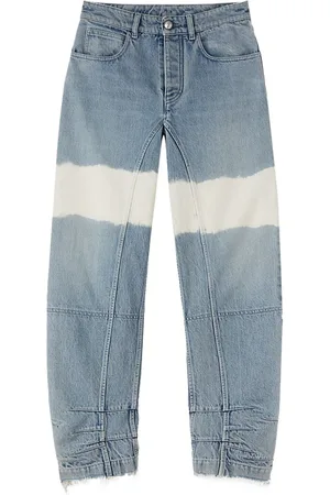 Jil Sander Højtaljede jeans med colourblocking