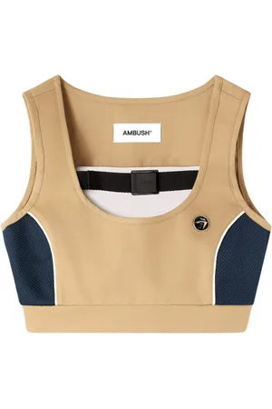 AMBUSH Cropped top med mesh-detalje