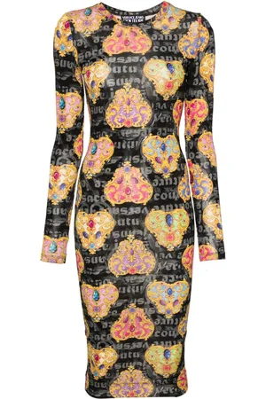 VERSACE Mellemlang Couture bodycon-kjole
