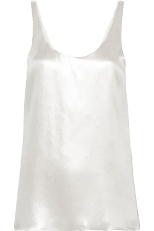 Chloé Tanktop i silke-lamé