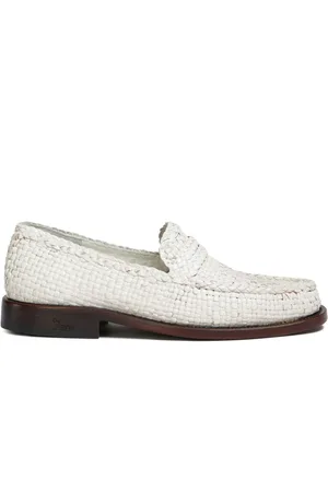 Marni Loafers i læder og vævet design