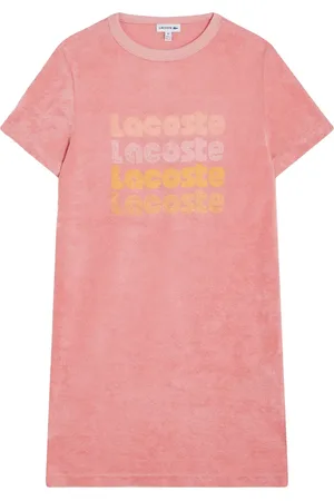 Lacoste T-shirt-kjole med logotryk