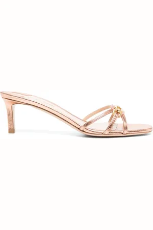 Tom Ford 60mm mules i læder med logoplade