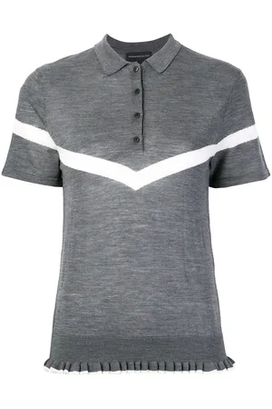 Cashmere In Love Strikket polotrøje med flæsekant