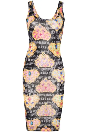 VERSACE Jerseykjole med Heart Couture-tryk