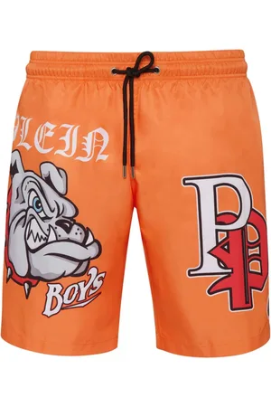 Philipp Plein Badeshorts med logotryk